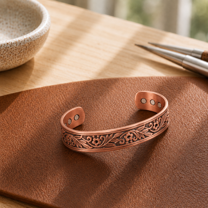 Bracciale in Rame Stile Sprig di Stella