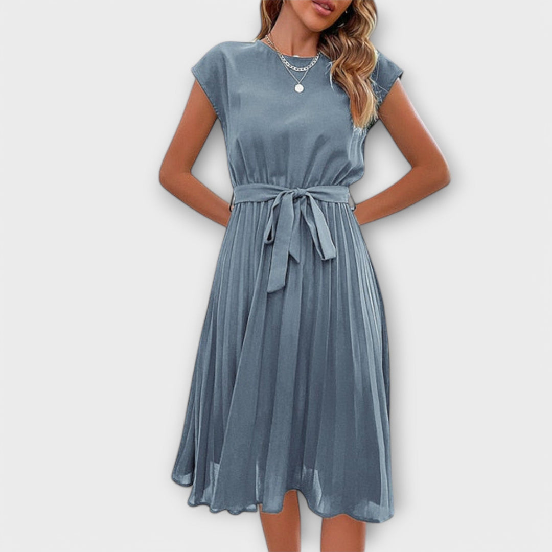 Shira™ | Abito Midi Plissettato Estivo