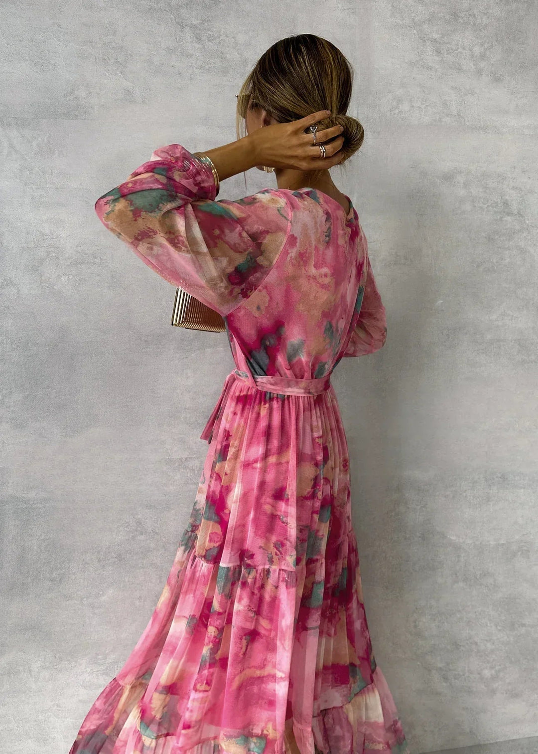Hazel™ | Vestito a portafoglio con stampa floreale