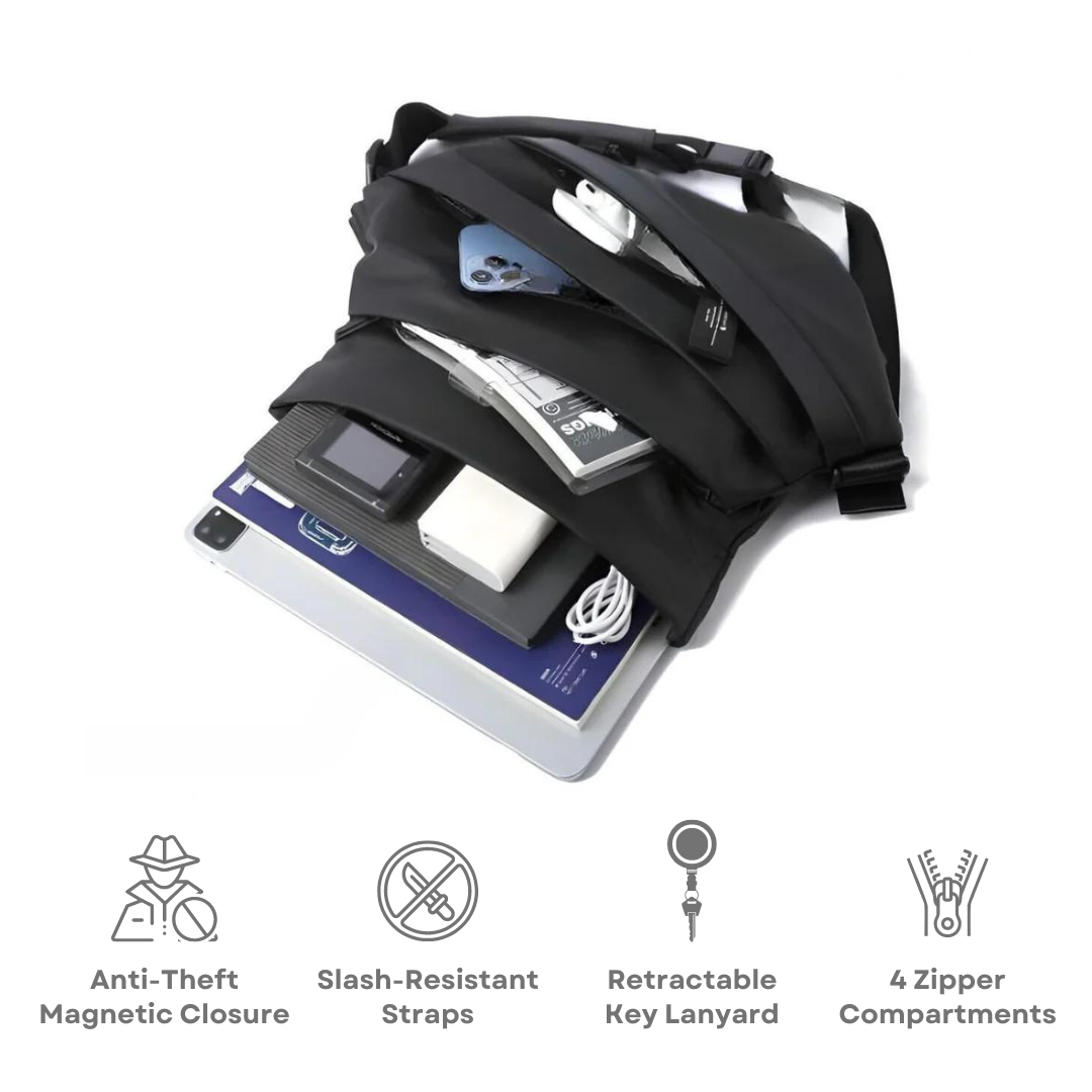 Borsa a spalla Anti-Furto Obsidiana