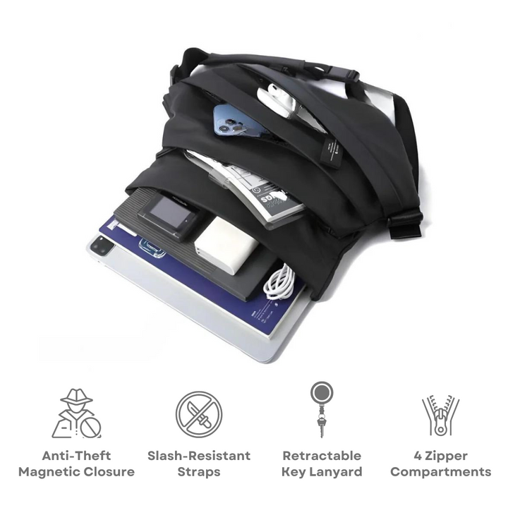 Borsa a spalla Anti-Furto Obsidiana