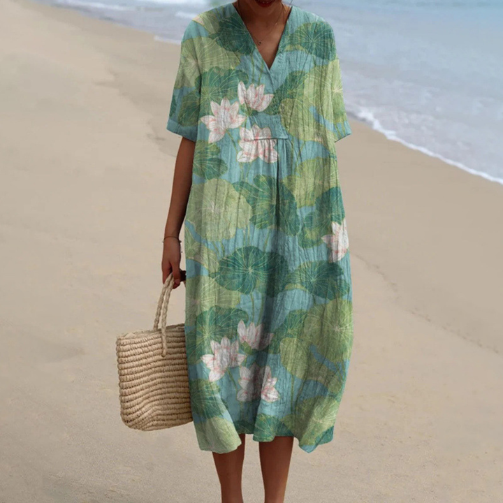 BETH | ABITO MIDI IN COTONE FLOREALE