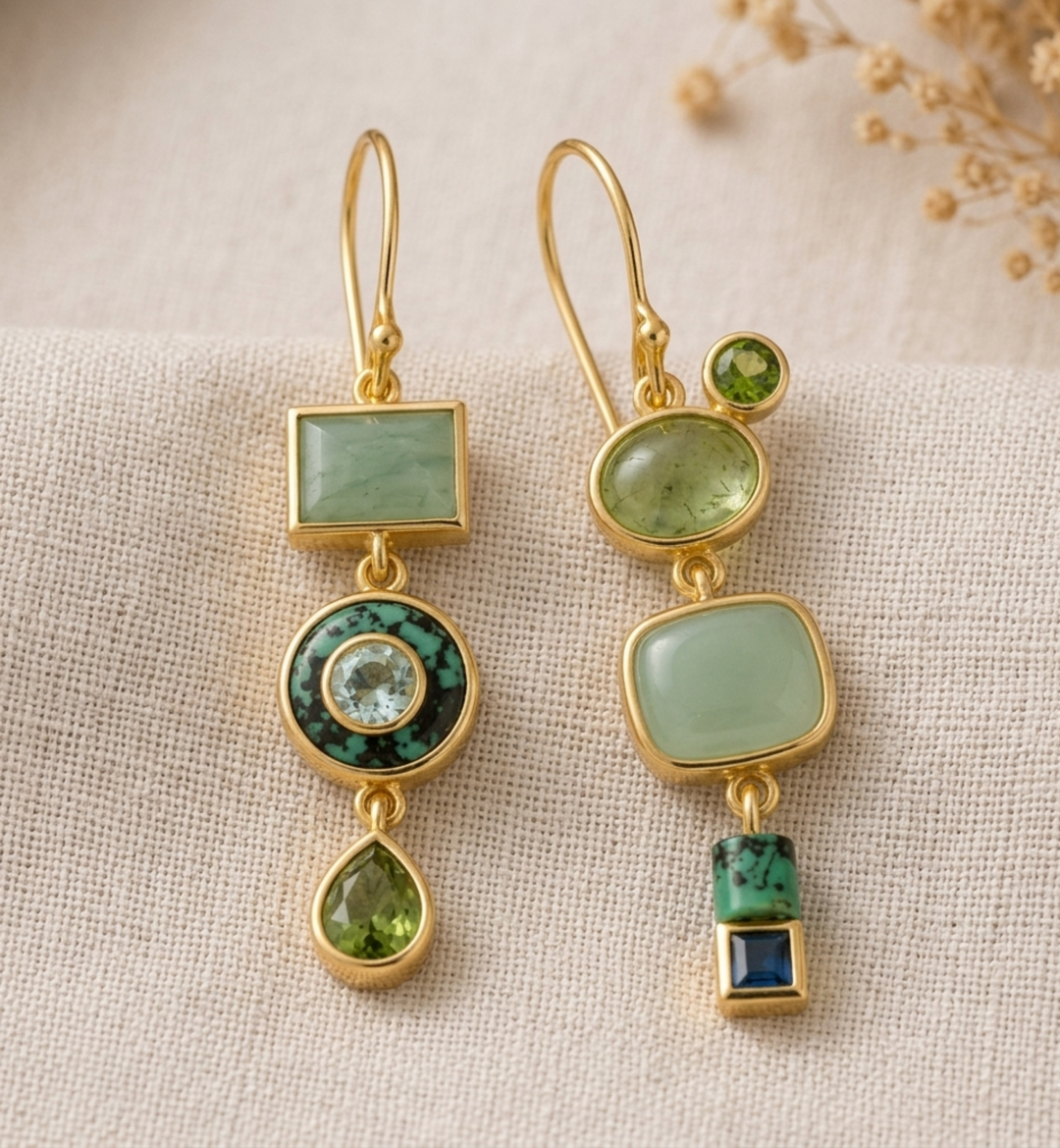 Orecchini Verde Vintage
