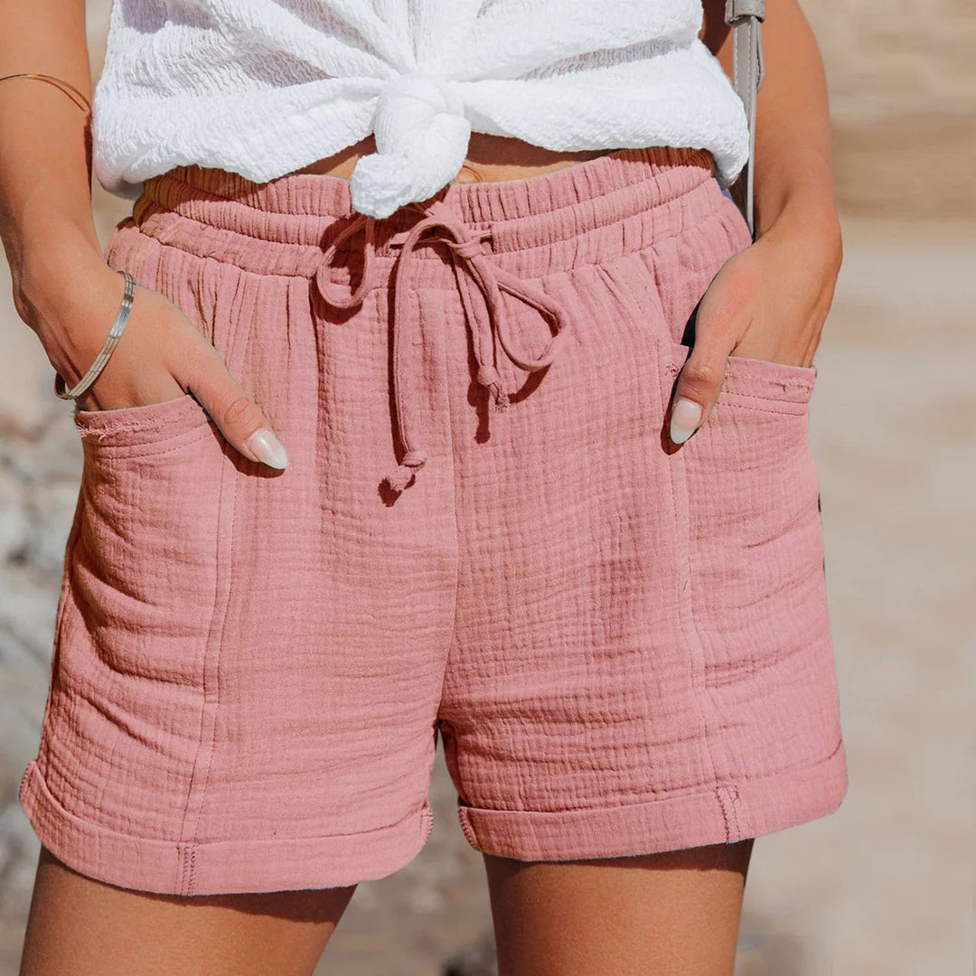 Hanneke - Pantaloni corti comodi con tasche