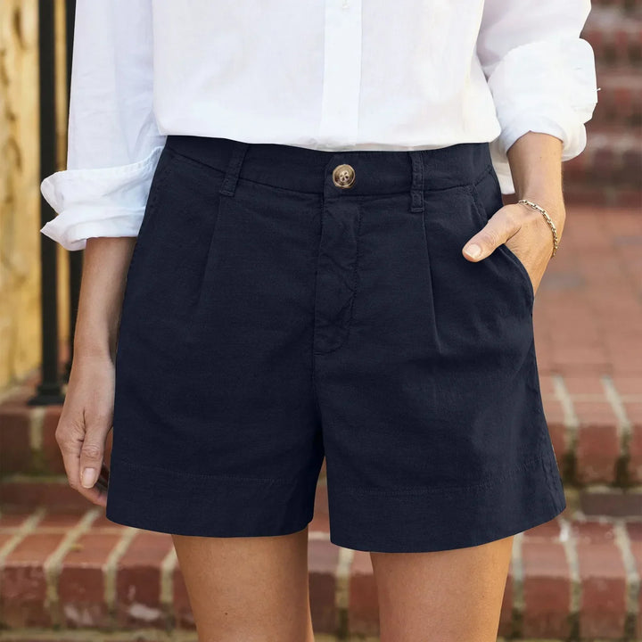 Wendy - Pantaloni corti estivi in cotone casual