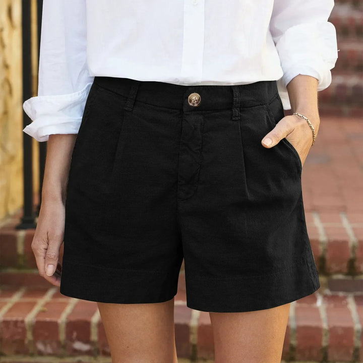 Wendy - Pantaloni corti estivi in cotone casual