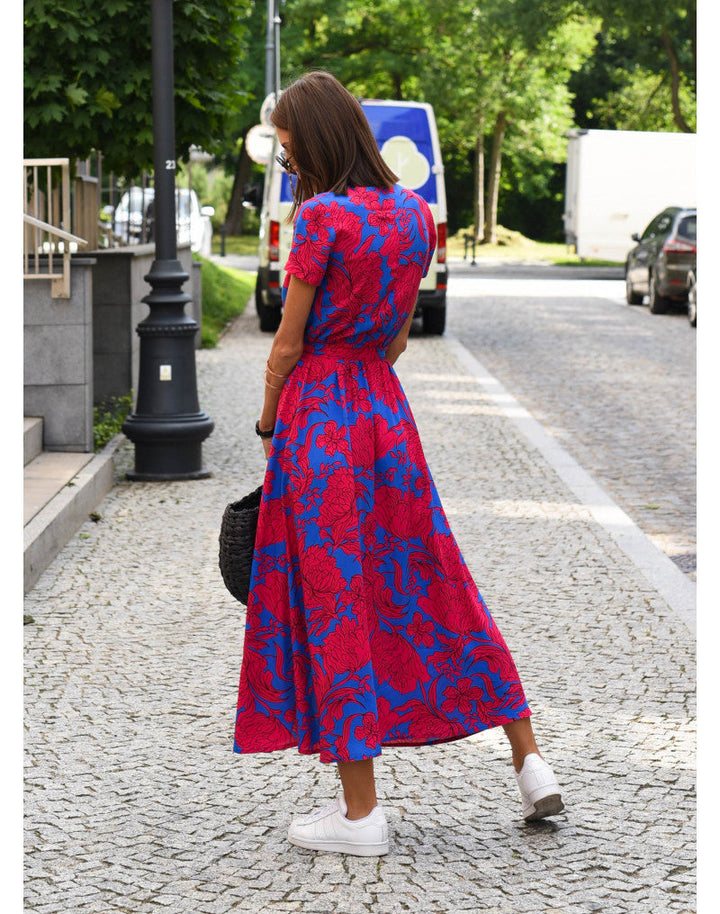 Talia™ | Vestito floreale elegante con scollo a V