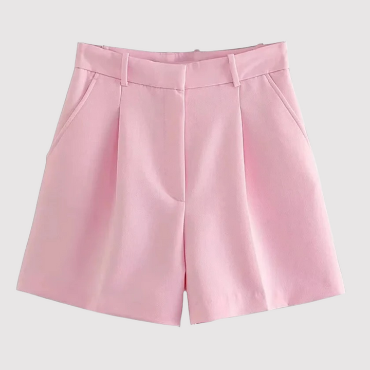 Charlotte - Pantaloni corti plissettati di lusso