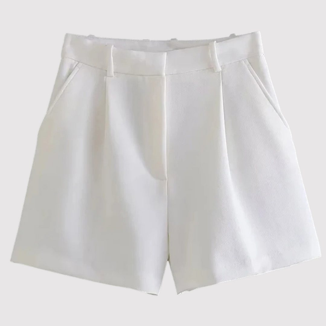 Charlotte - Pantaloni corti plissettati di lusso