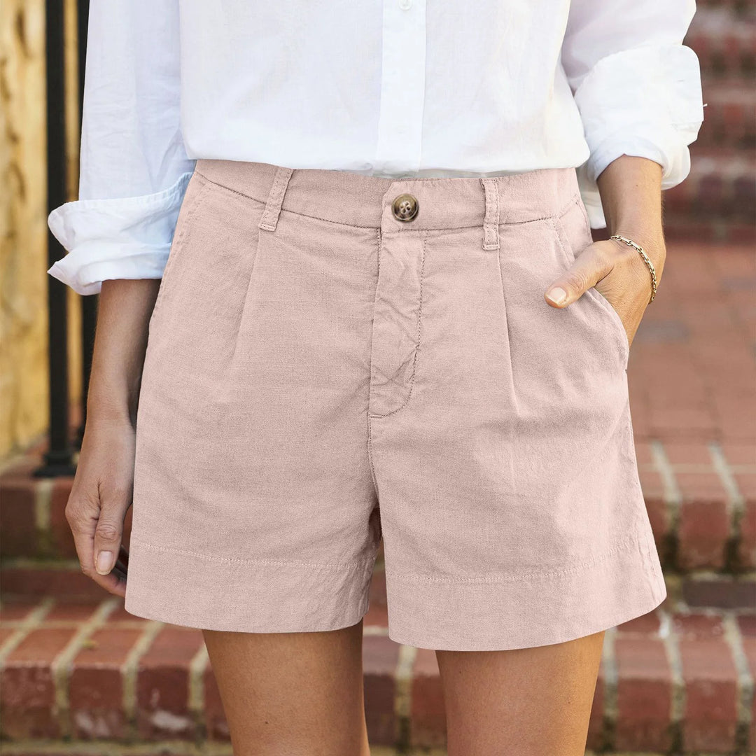 Wendy - Pantaloni corti estivi in cotone casual