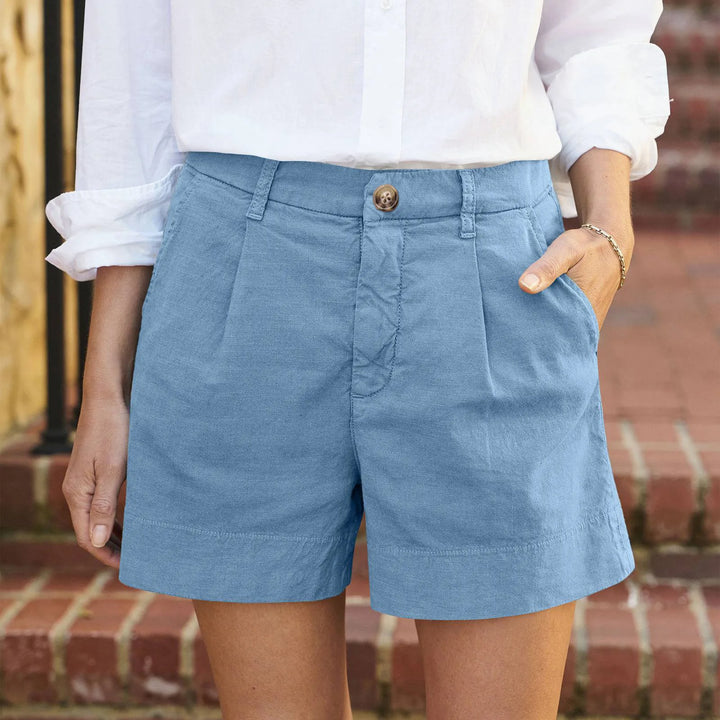Wendy - Pantaloni corti estivi in cotone casual