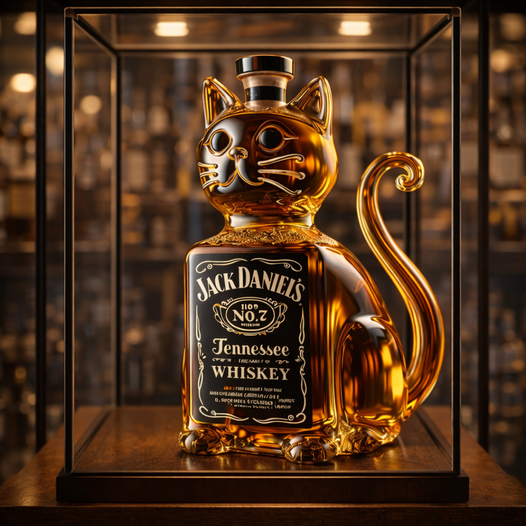 Bottiglia di Whisky - Edizione Gatto