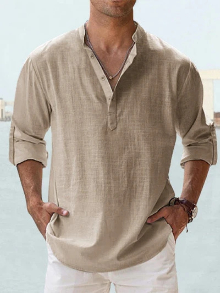 Camicia traspirante in lino