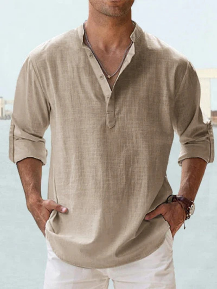 Camicia traspirante in lino