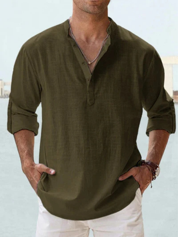 Camicia traspirante in lino