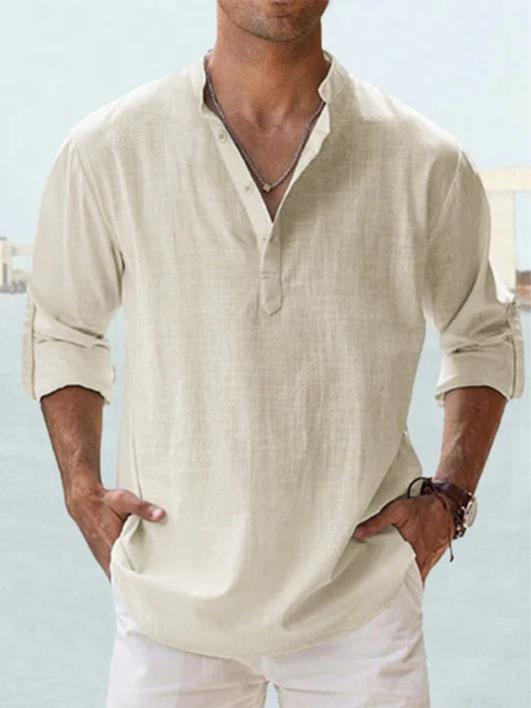 Camicia traspirante in lino