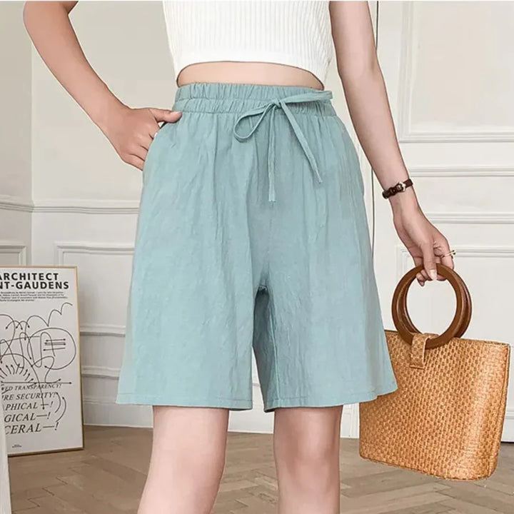 Linda - Pantaloni estivi larghi in lino