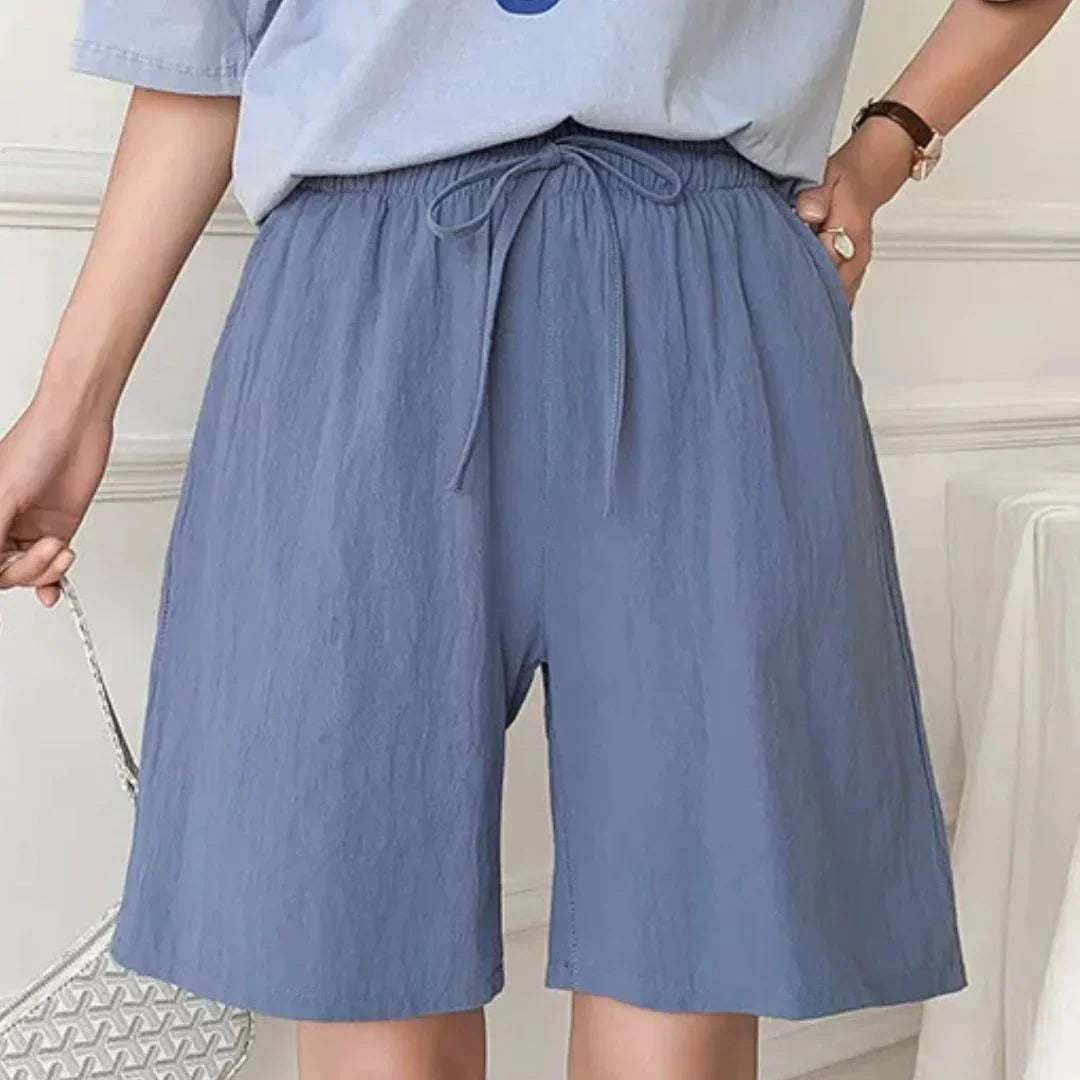 Linda - Pantaloni estivi larghi in lino