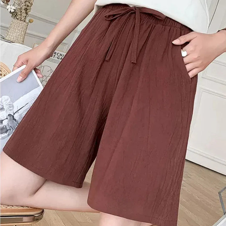 Linda - Pantaloni estivi larghi in lino