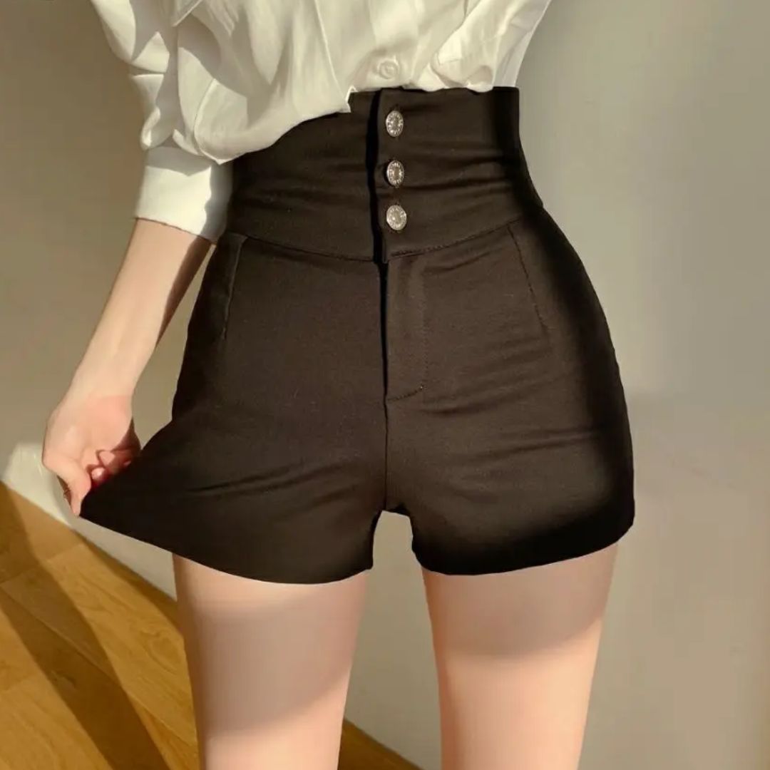 Ilse - Elegante pantalone corto a vita alta
