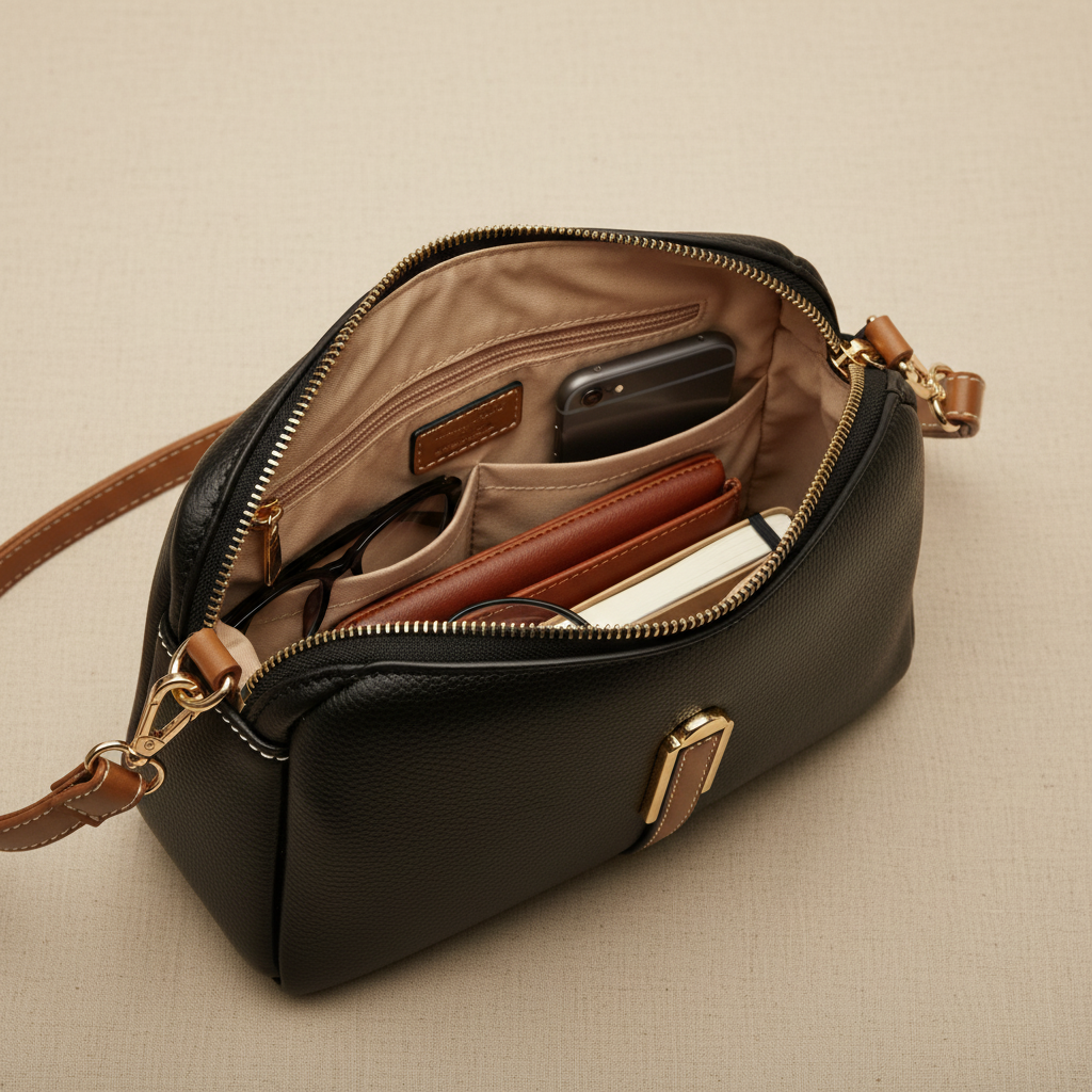 Borsa a tracolla in pelle Mila