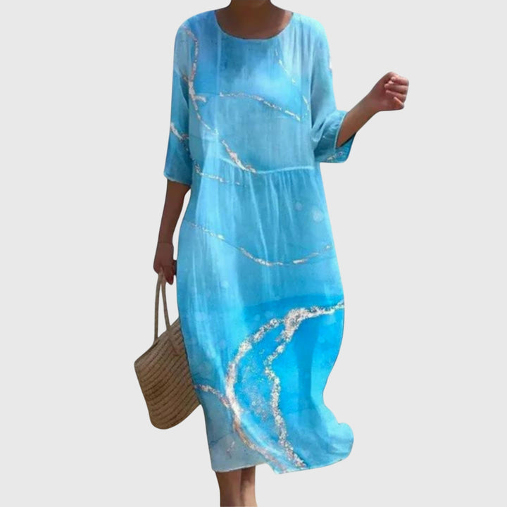Elena™ | Abito Maxi Floreale Elegante