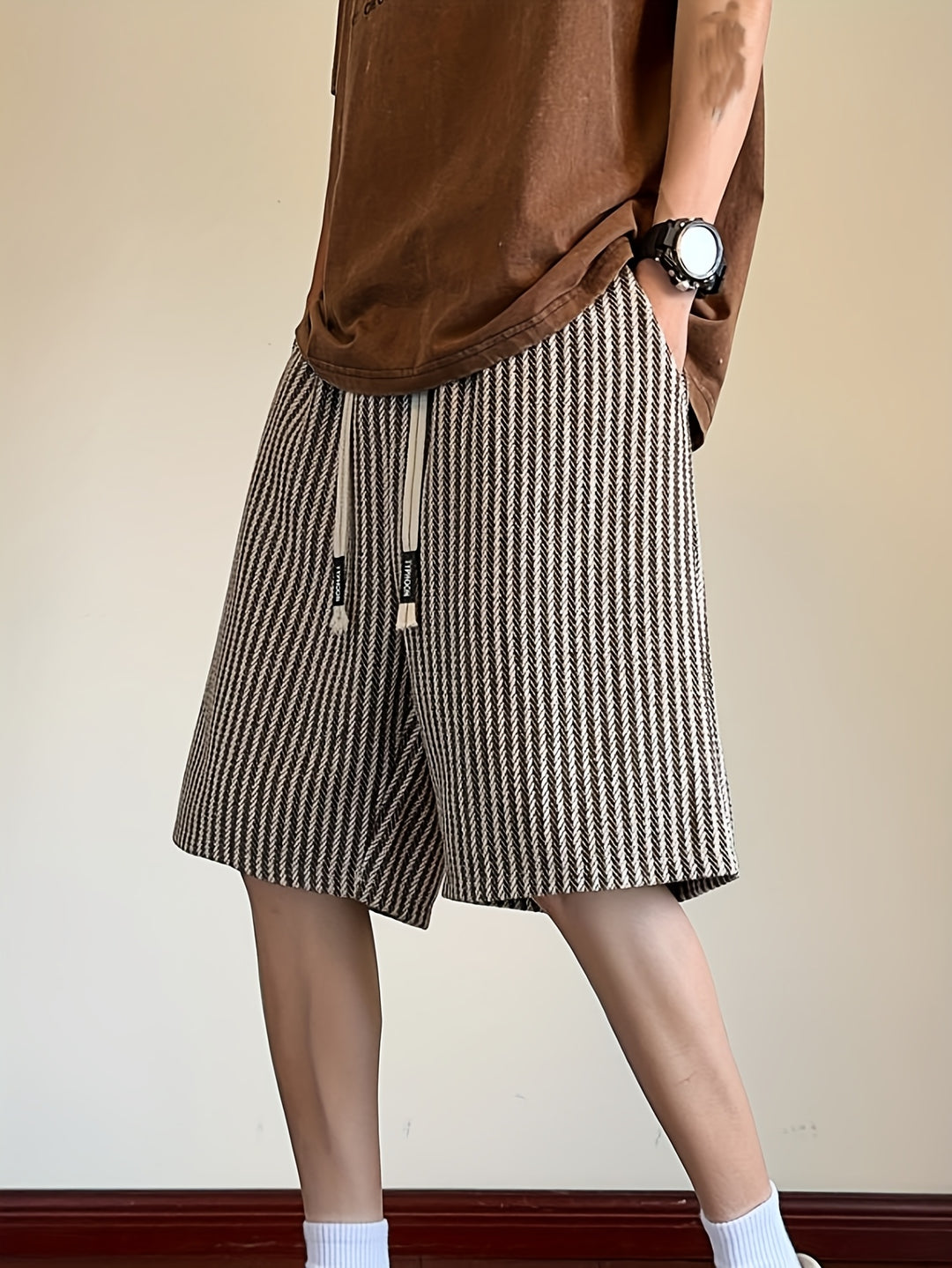 Mancini - Pantaloni corti casual a righe