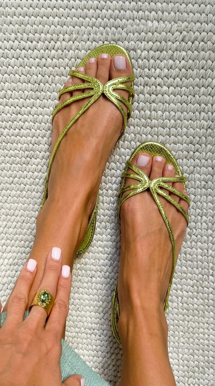 Ginevra™ | Sandali Dorati di Eleganza Estiva