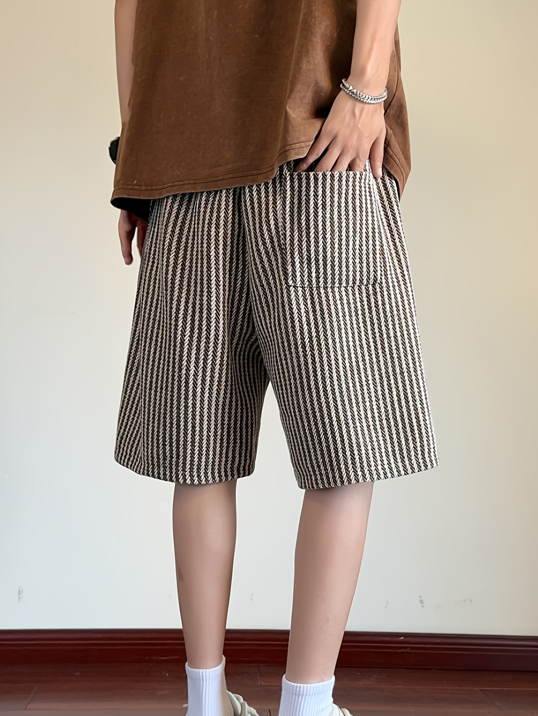 Mancini - Pantaloni corti casual a righe