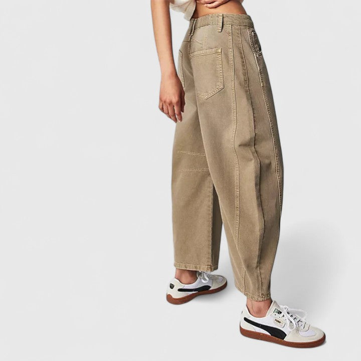 Pioggia | Pantaloni Comodi a Gamba Larga