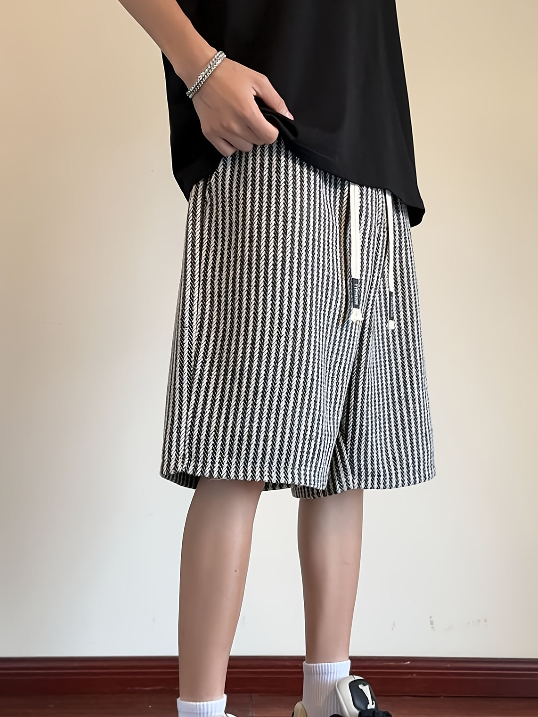 Mancini - Pantaloni corti casual a righe