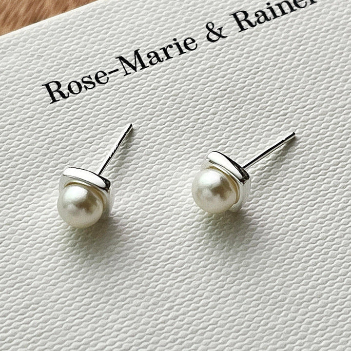 Eleganti Orecchini Dangle in Perla d'Acqua Dolce