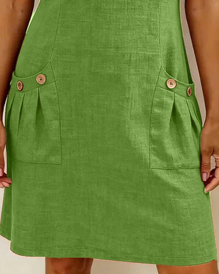 Abito in cotone con zip