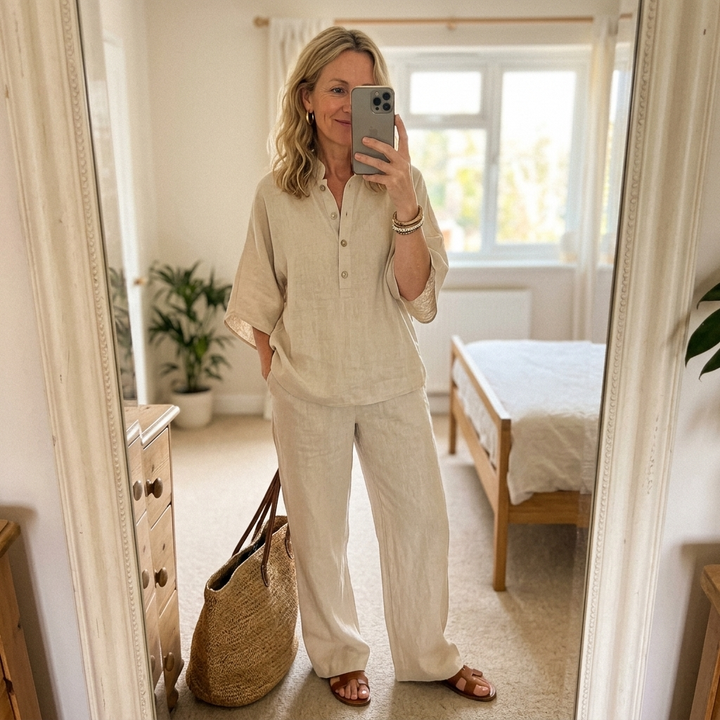 Elena | Set Casual in Cotone e Lino