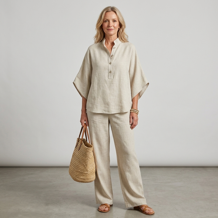 Elena | Set Casual in Cotone e Lino