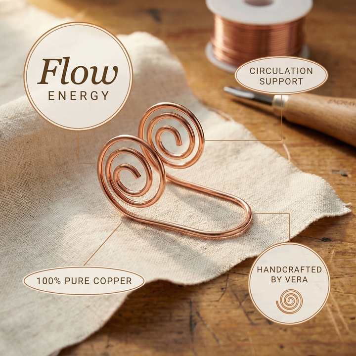 Vera's Flow Ramo di Rame a Spirale per Mano