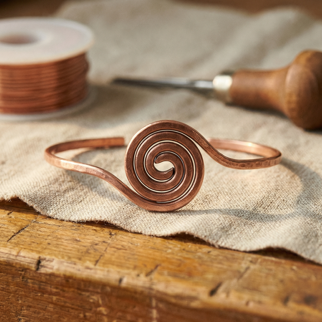 Braccialetto in Rame a Spirale di Vera