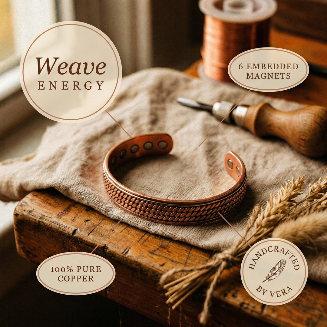 Bracciale in Rame Wave di Vera