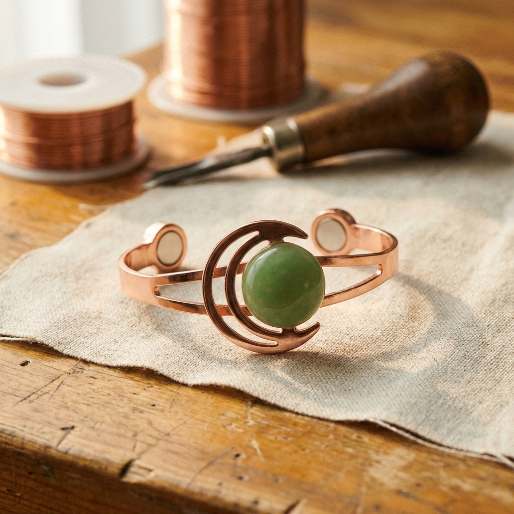 Bracciale in Rame Verde di Vera