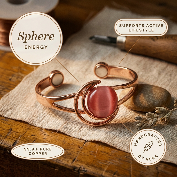 Bracciale in Rame Rosa di Vera