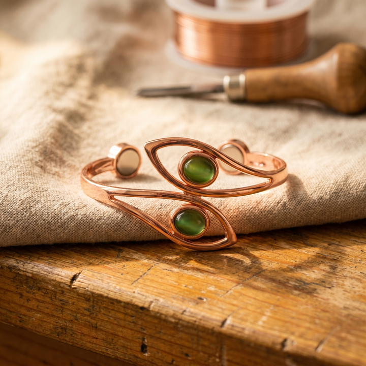Bracciale in Rame con Opale di Vera