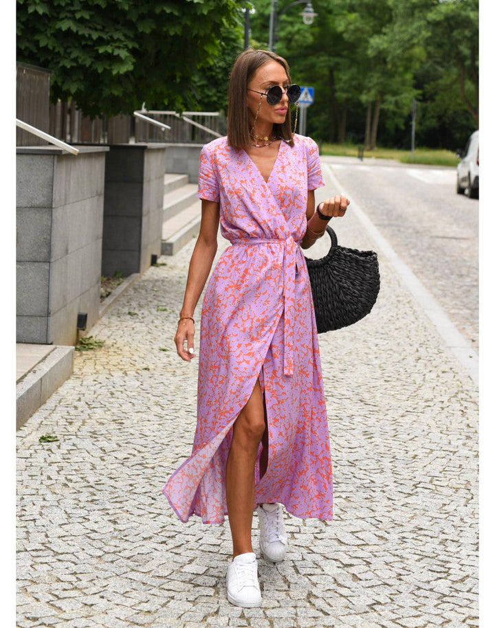 Talia™ | Vestito floreale elegante con scollo a V