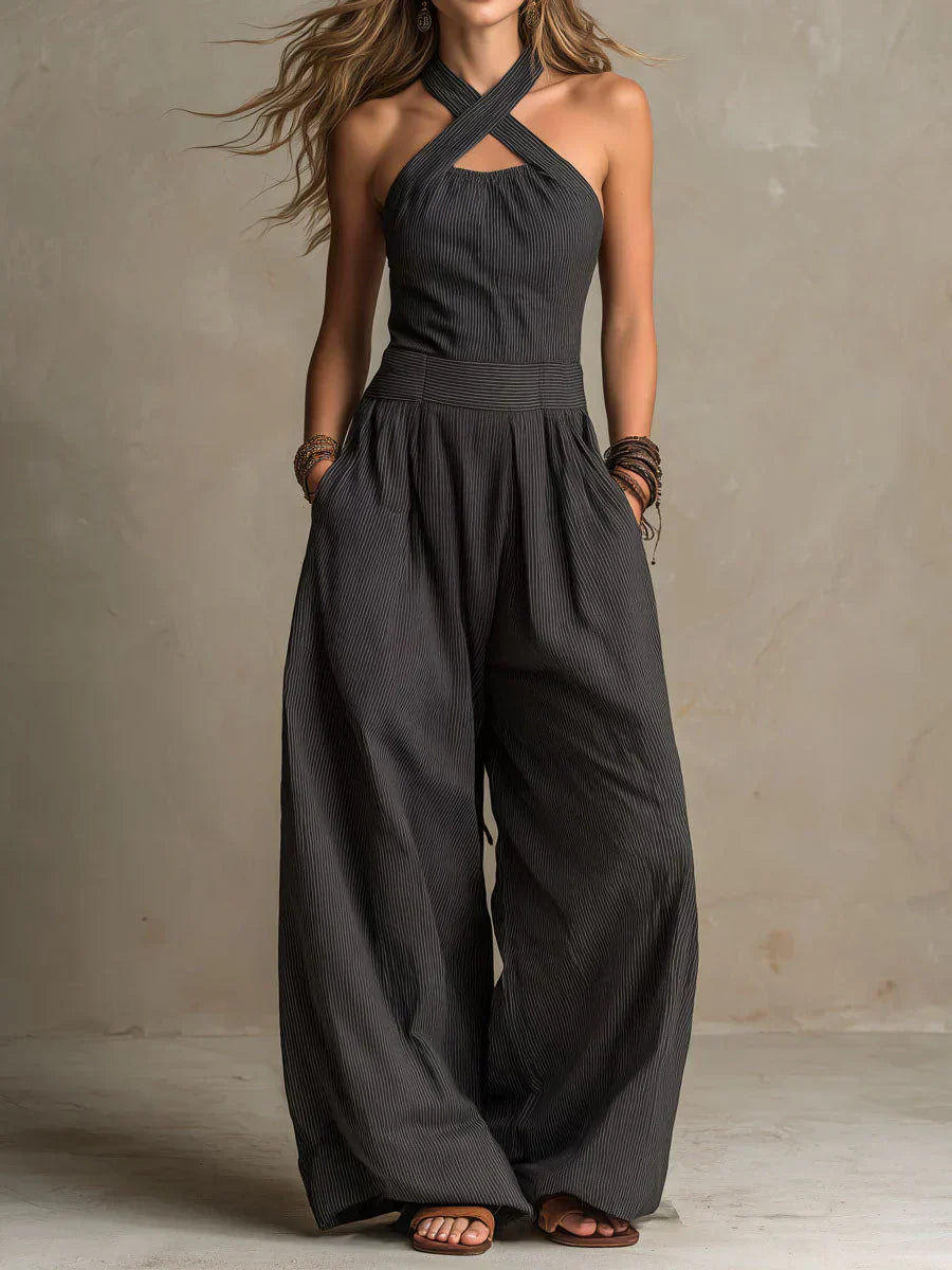Ariana | Tuta Elegante con Scollo Incrociato