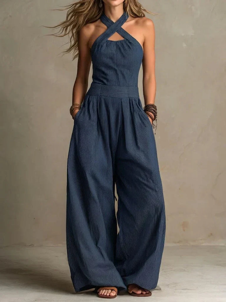 Ariana | Tuta Elegante con Scollo Incrociato