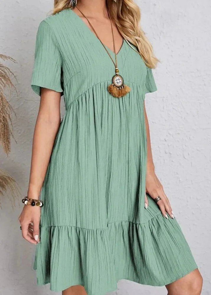 Jana™ – Vestito Mini con Scollatura a V