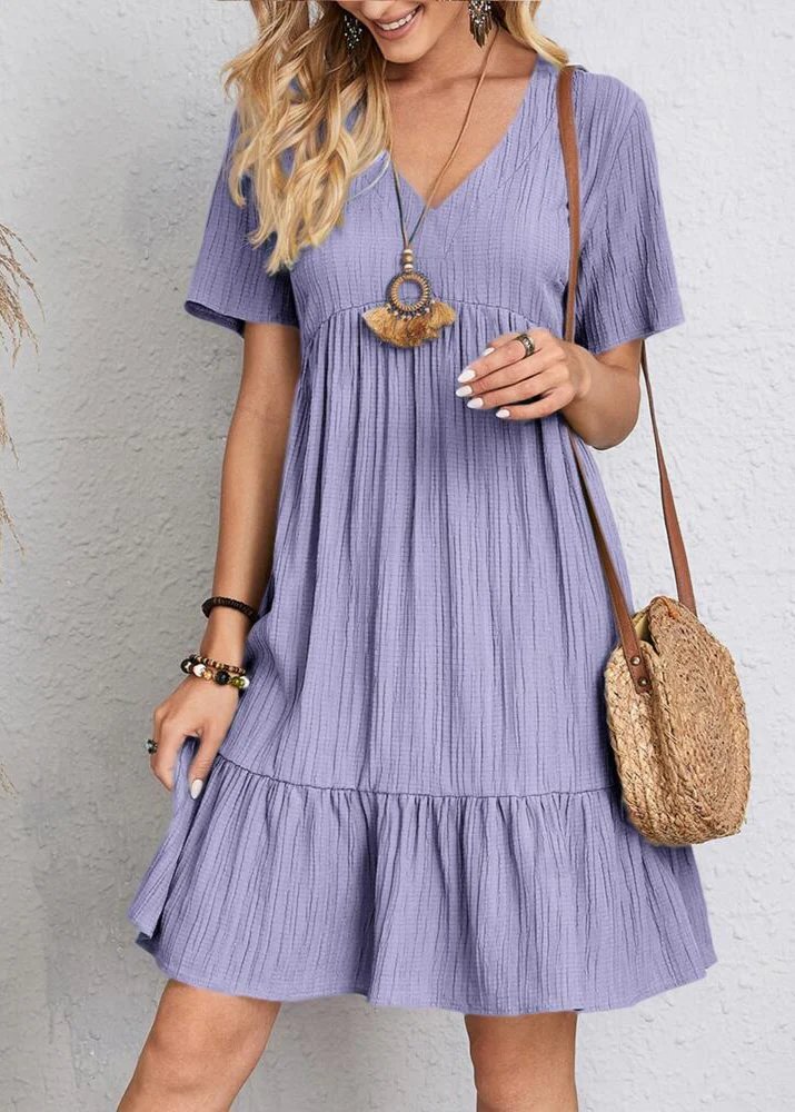 Jana™ – Vestito Mini con Scollatura a V
