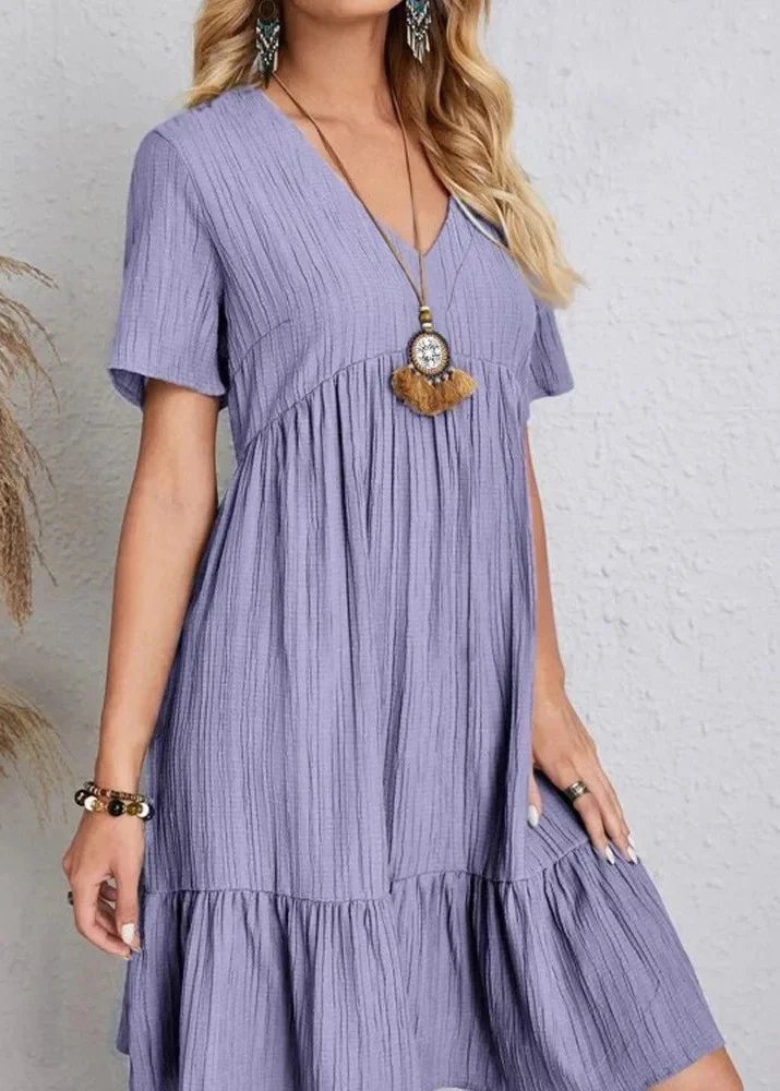 Jana™ – Vestito Mini con Scollatura a V