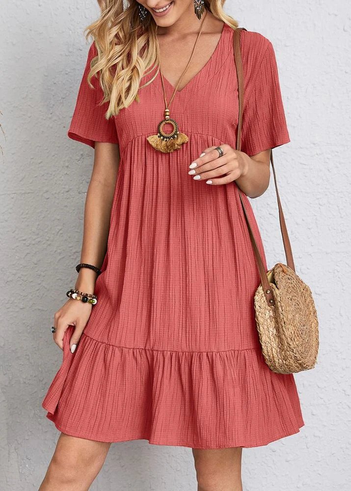 Jana™ – Vestito Mini con Scollatura a V