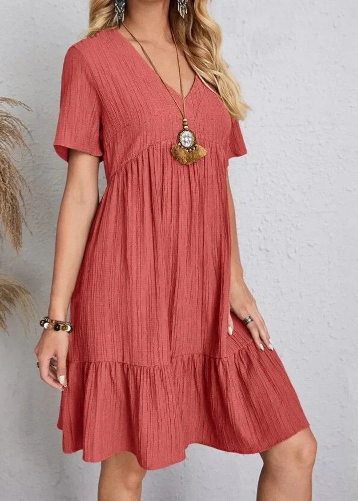 Jana™ – Vestito Mini con Scollatura a V