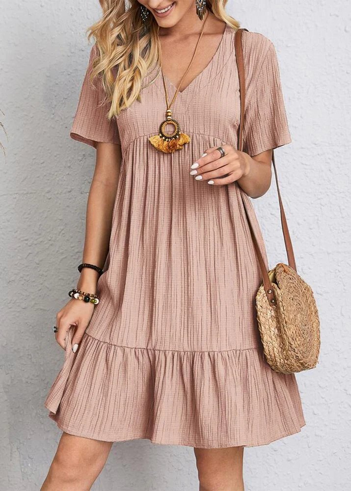 Jana™ – Vestito Mini con Scollatura a V